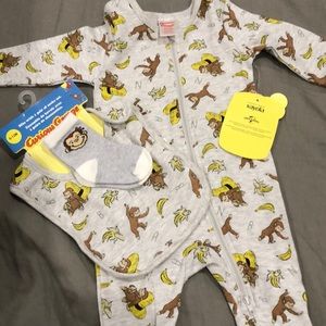 Curious George Monkey Universal Nostalgic Baby sleeper set
